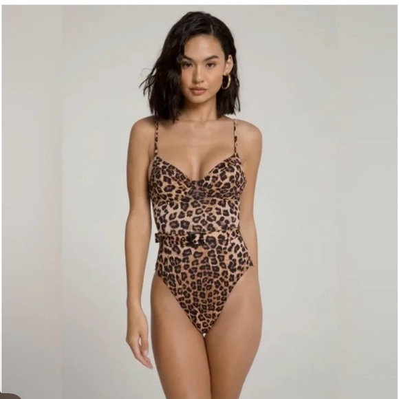 Good American Other - Good American Leopard Print One Piece